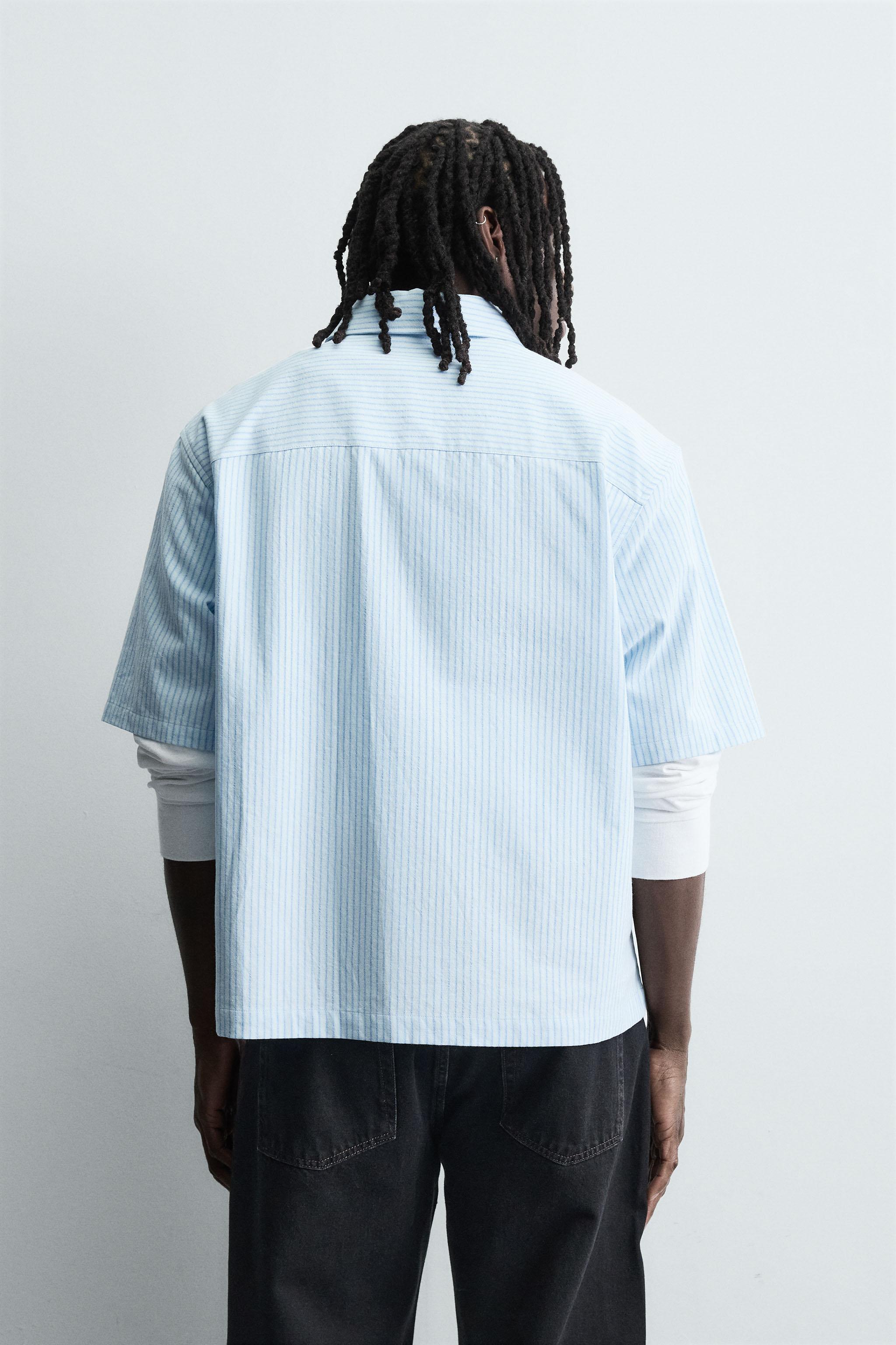 EMBROIDERED STRIPED SHIRT